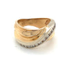 Channel Set Swirl Band Ring
