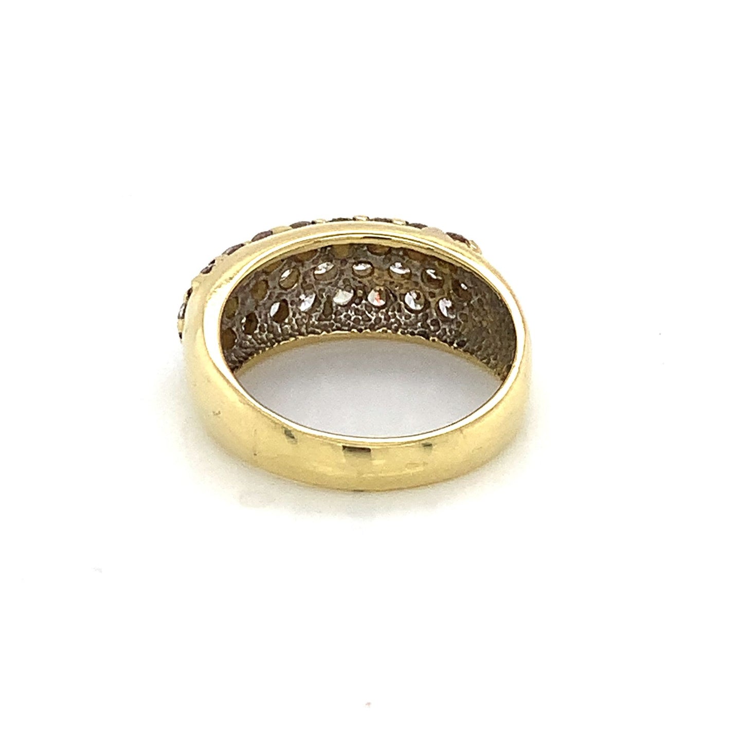 18K Pave Set Diamond Ring