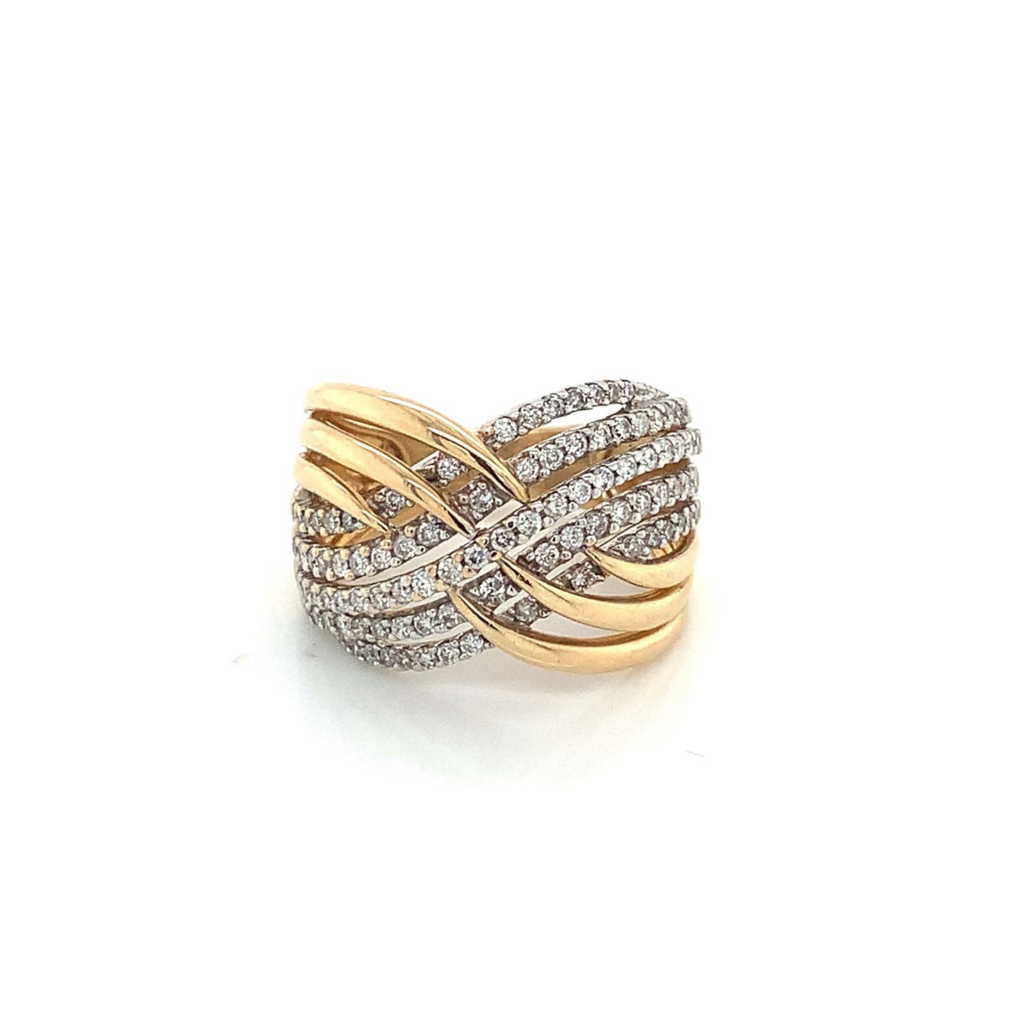 Criss Cross Diamond Ring