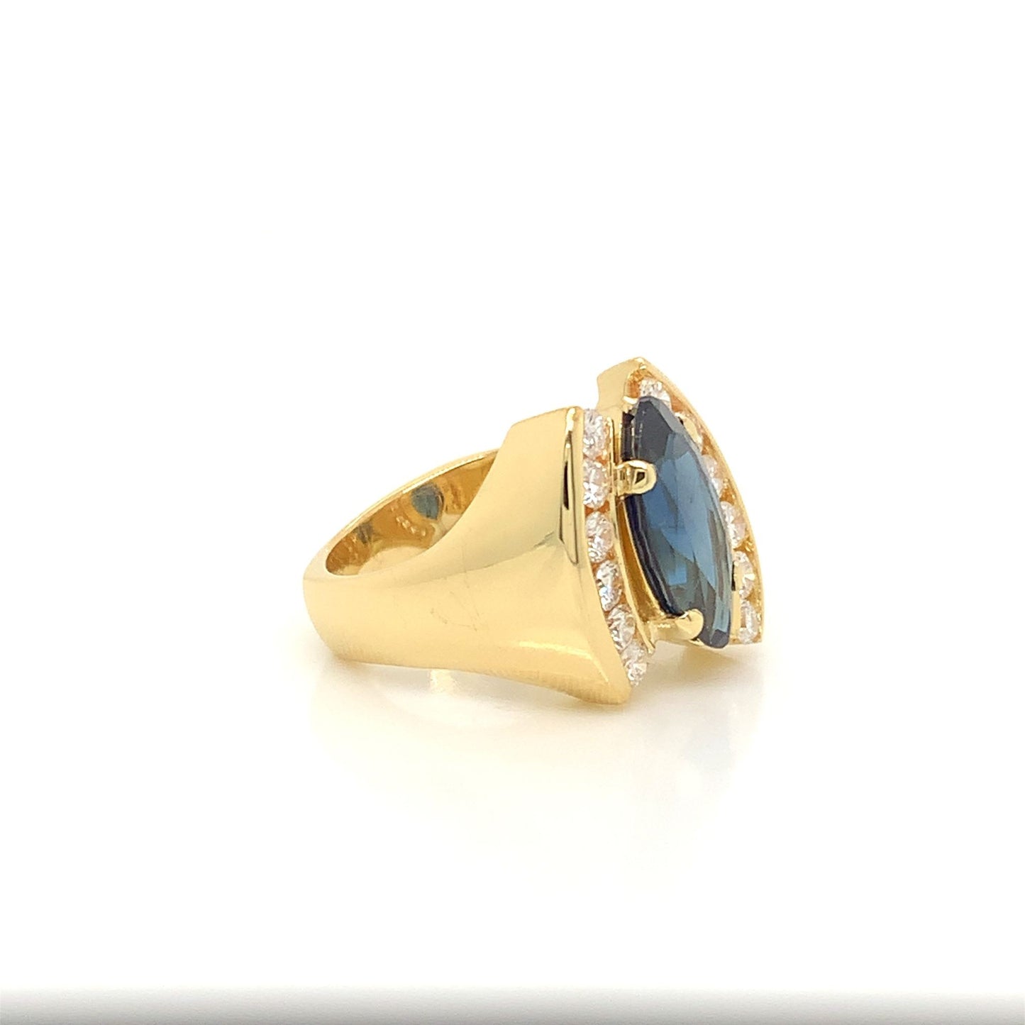 5 Carat Marquise Sapphire Ring