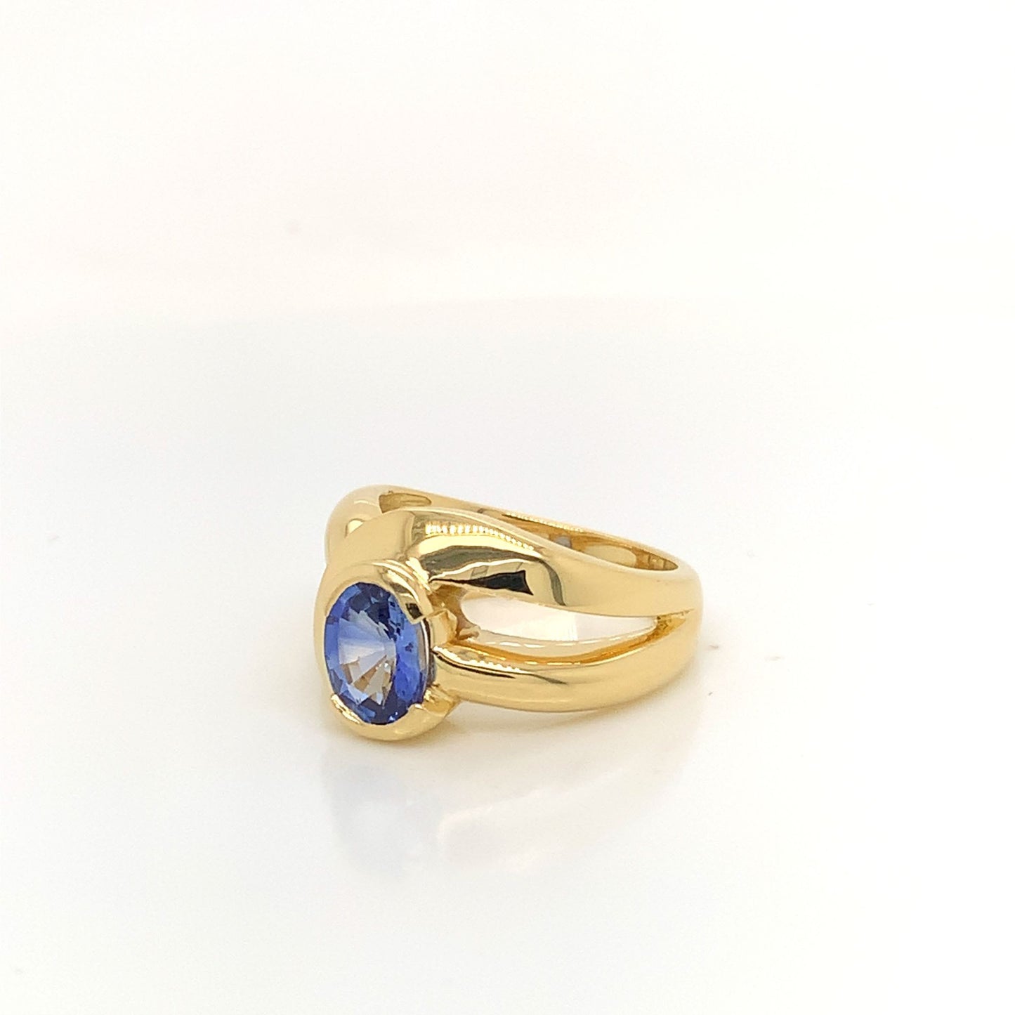 Sapphire Bezel Set Ring