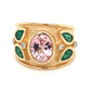 Tourmaline and Emerald Ring