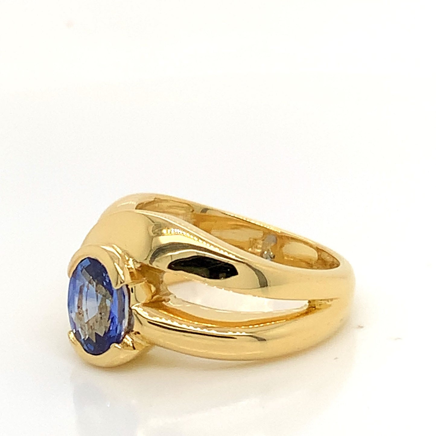 Sapphire Bezel Set Ring