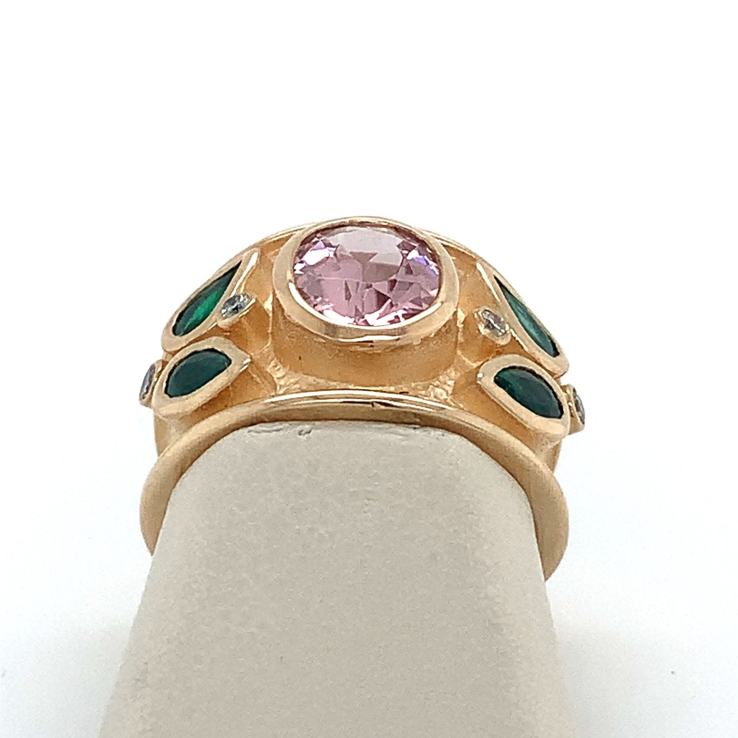 Tourmaline and Emerald Ring