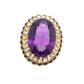 Amethyst and Diamond Ring