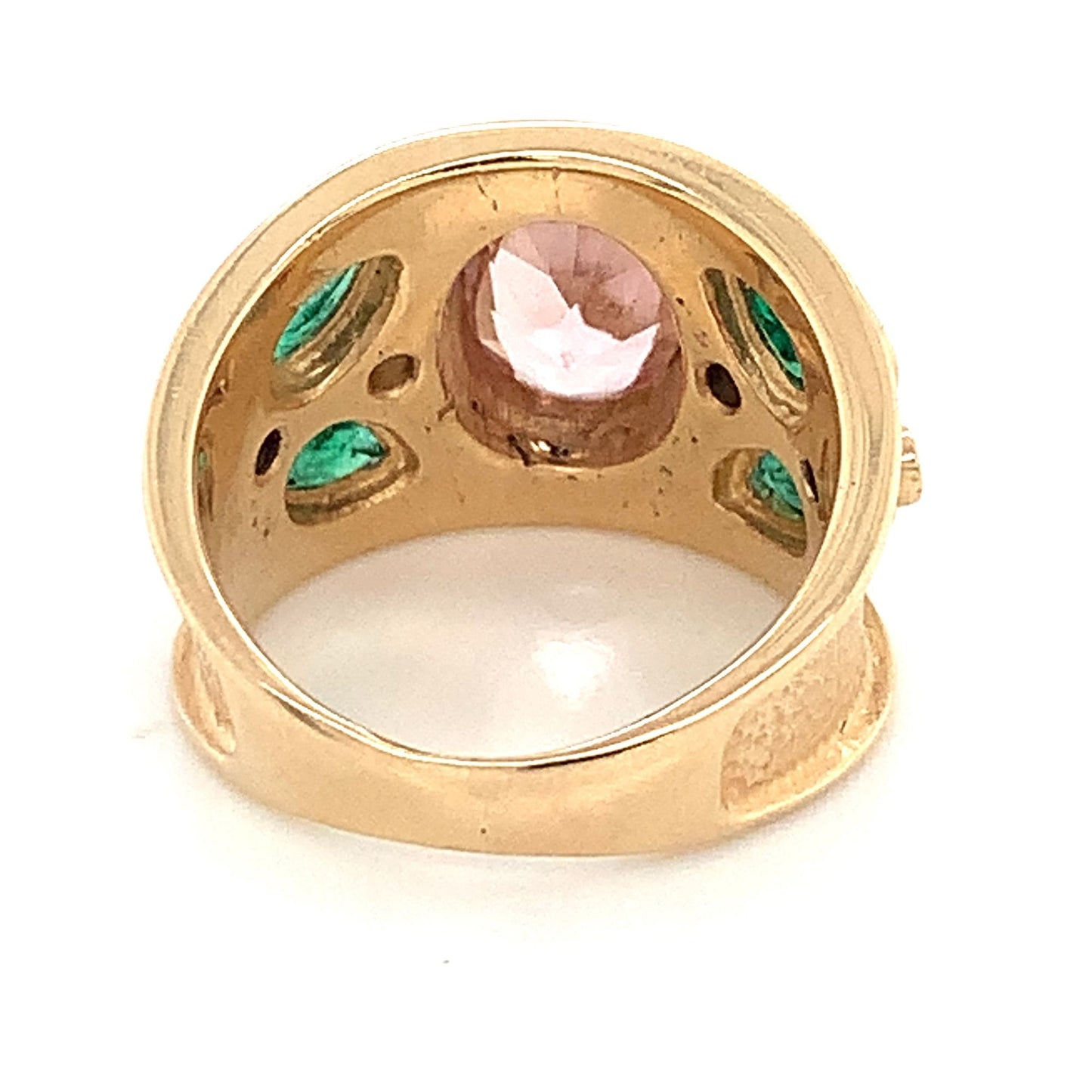Tourmaline and Emerald Ring