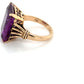 Amethyst Solitaire Ring