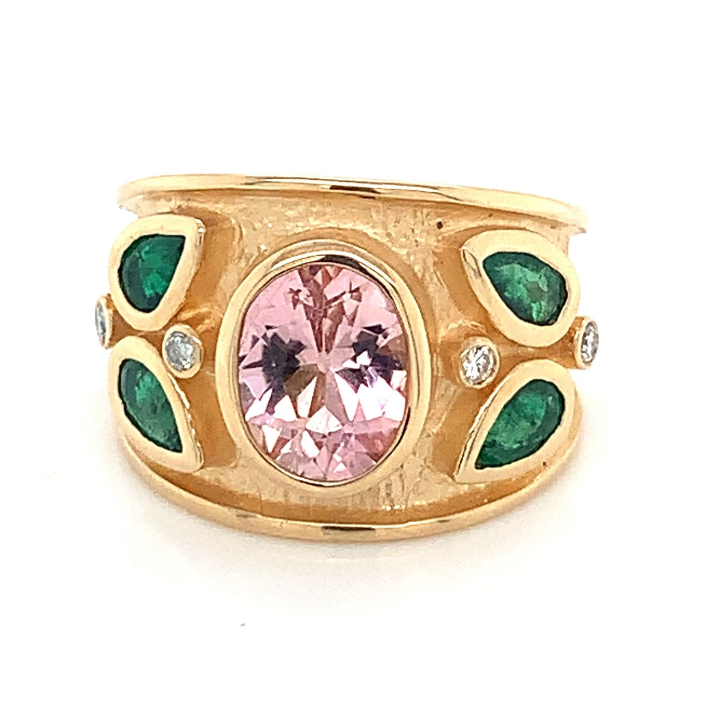 Tourmaline and Emerald Ring